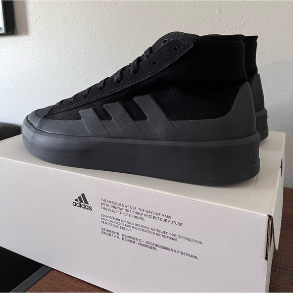 NWT Adidas Znsored Hi Sneakers - Black - Skate-Style - Various Sizes - GZ2292 - Picture 5 of 10